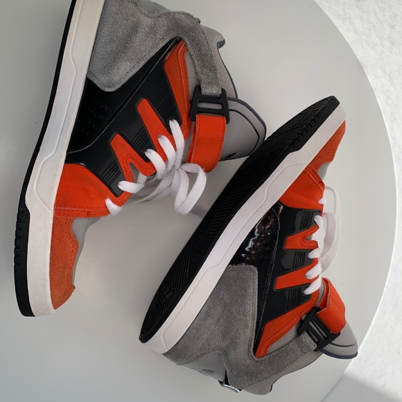 2021 Adidas MC-X1 Grey/Orange-Black M18394, size 9.5. - Picture 2 of 9